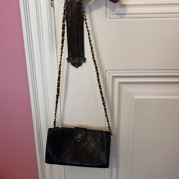 SOLD Authentic WOC Large Timeless Wild Stitch Chanel Leather Wallet Snap Closure - Picture 10 of 12